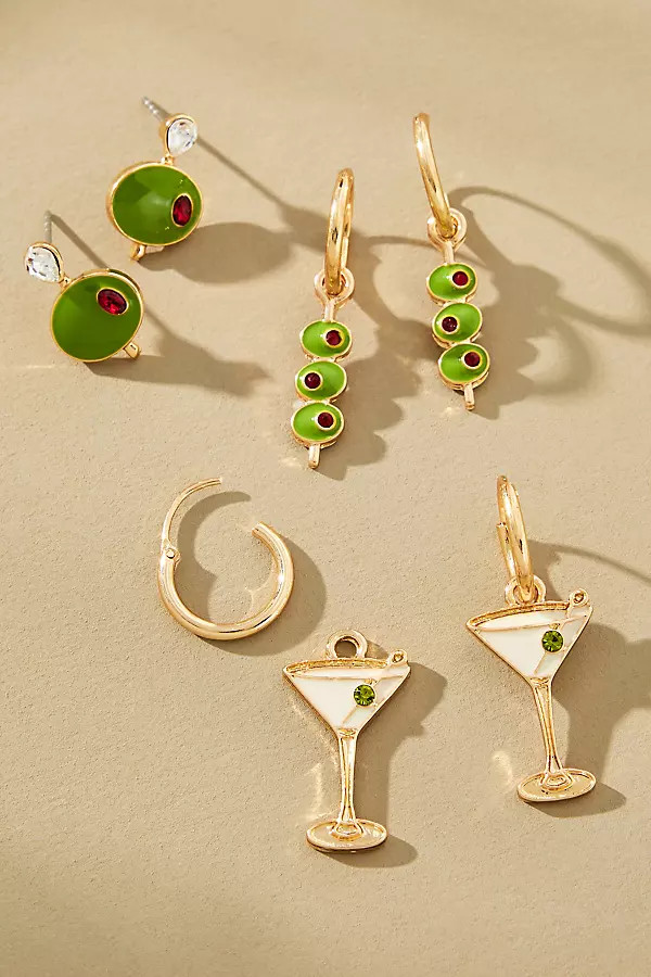 Festive Icon Earrings, Set of 3 | Anthropologie (US)
