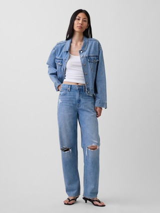 High Rise Barrel Jeans | Gap (US)