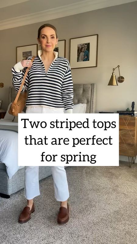 @madewell striped tops perfect for spring 

#LTKstyletip #LTKSeasonal #LTKVideo