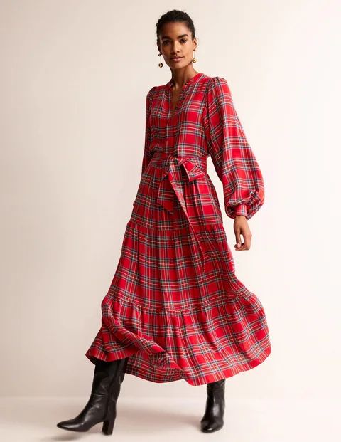 Tartan Maxi Dress | Boden (US)