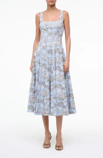 Wells Poplin Midi Dress | Nordstrom