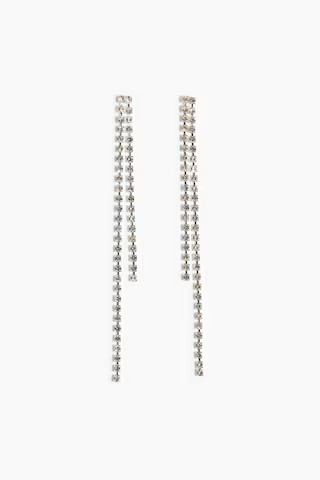 H & M - Strassohrringe - Silber - Damen | H&M (DE, AT, CH, NL, FI)