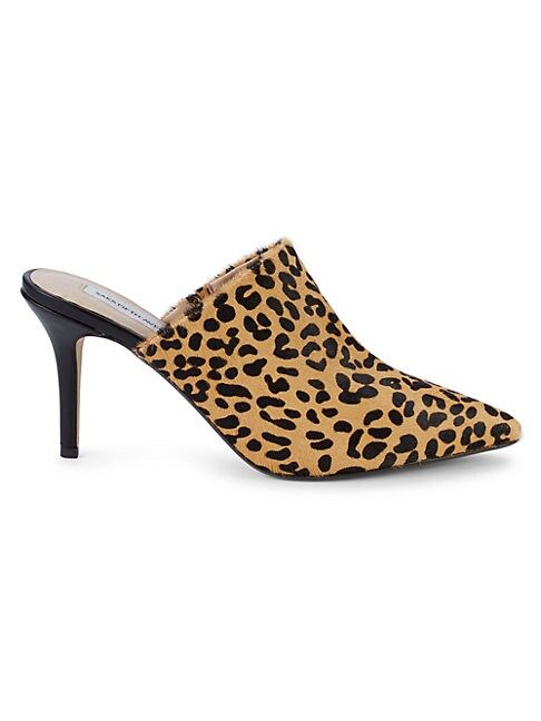 Leopard-Print Calf Hair Stiletto Mules | Saks Fifth Avenue OFF 5TH