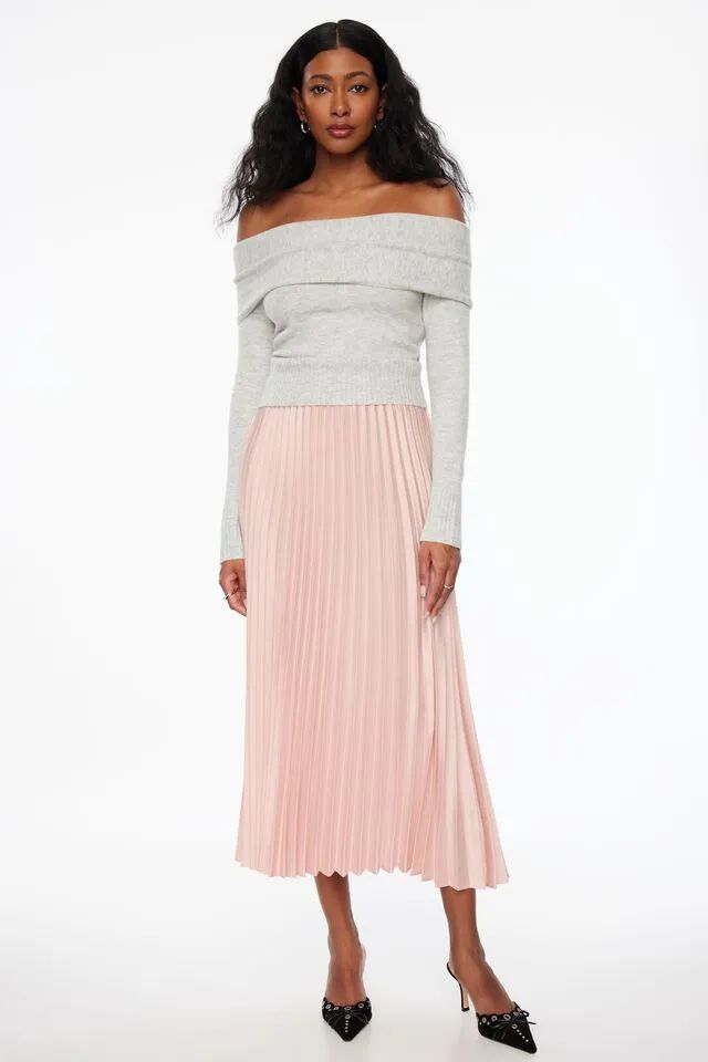 Laure Pleated Maxi Skirt | Dynamite Clothing