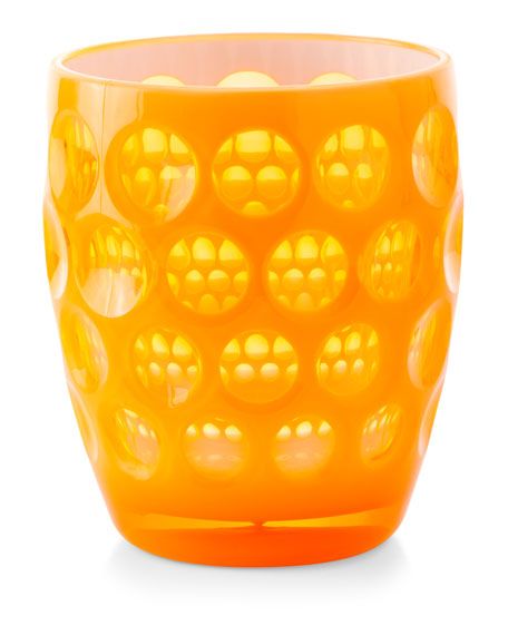 Mario Luca Giusti Lente Fluo Acrylic Drinking Glass, Orange | Neiman Marcus