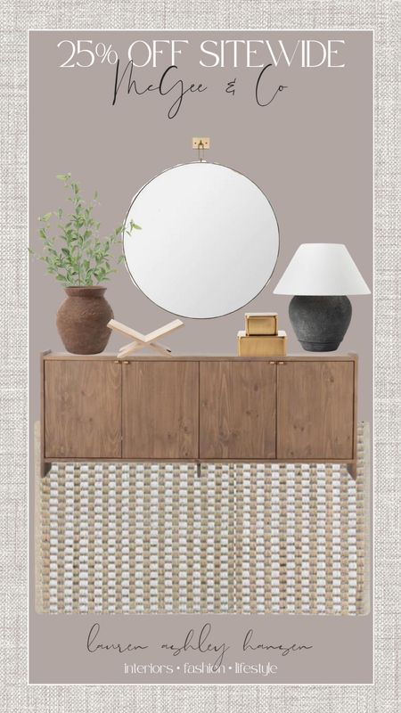 Sideboard styling inspo using sale items from McGee & Co presidents day sale! 

#LTKFind #LTKsalealert #LTKhome