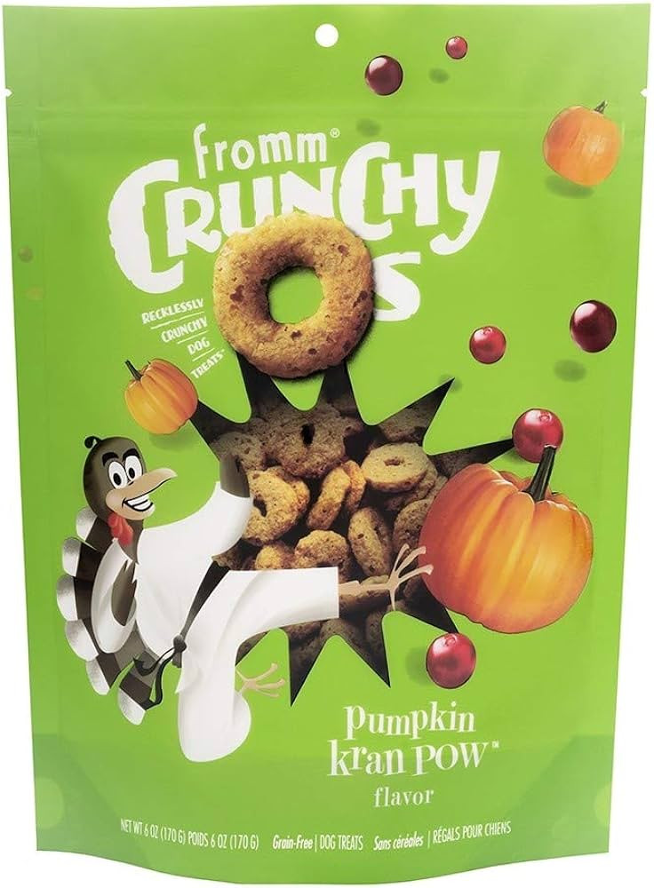 Amazon.com : Fromm Crunchy O's Pumpkin Kran POW with Turkey Dog Treats 6 oz : Pet Supplies | Amazon (US)