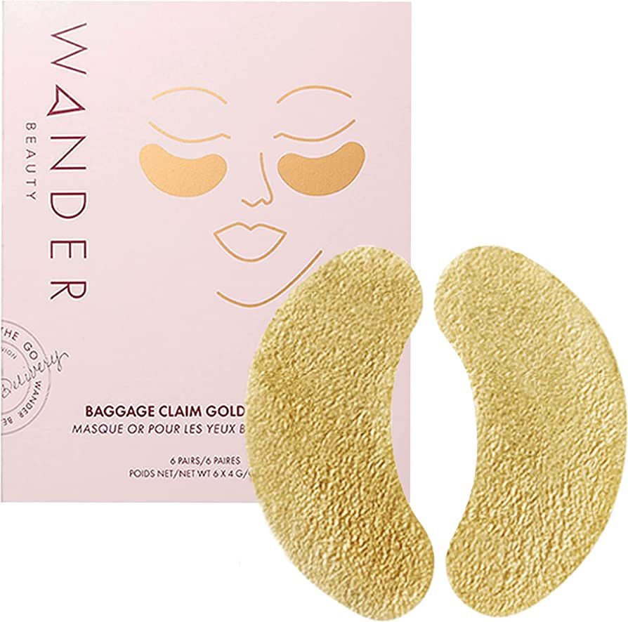 Wander Beauty Gold Under Eye Patches BAGGAGE CLAIM | Under Eye Mask for Beauty and Self Care, Bri... | Amazon (US)