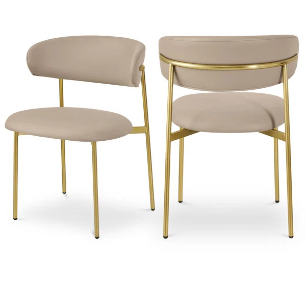 Klajus 19'' H Vegan Leather Upholstered Side Chair | Wayfair North America