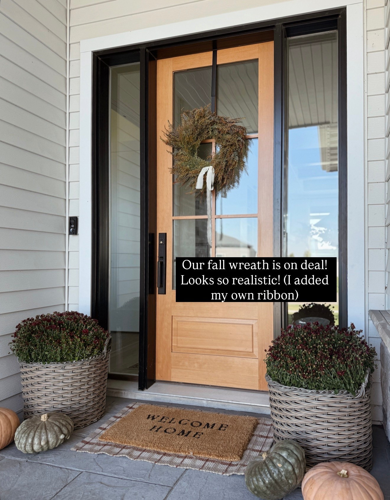 Our realistic front door wreath for fall is also a part of Amazon prime Day deals! I added my own ribbon 😊

#LTKHome #LTKSaleAlert #LTKFindsUnder50