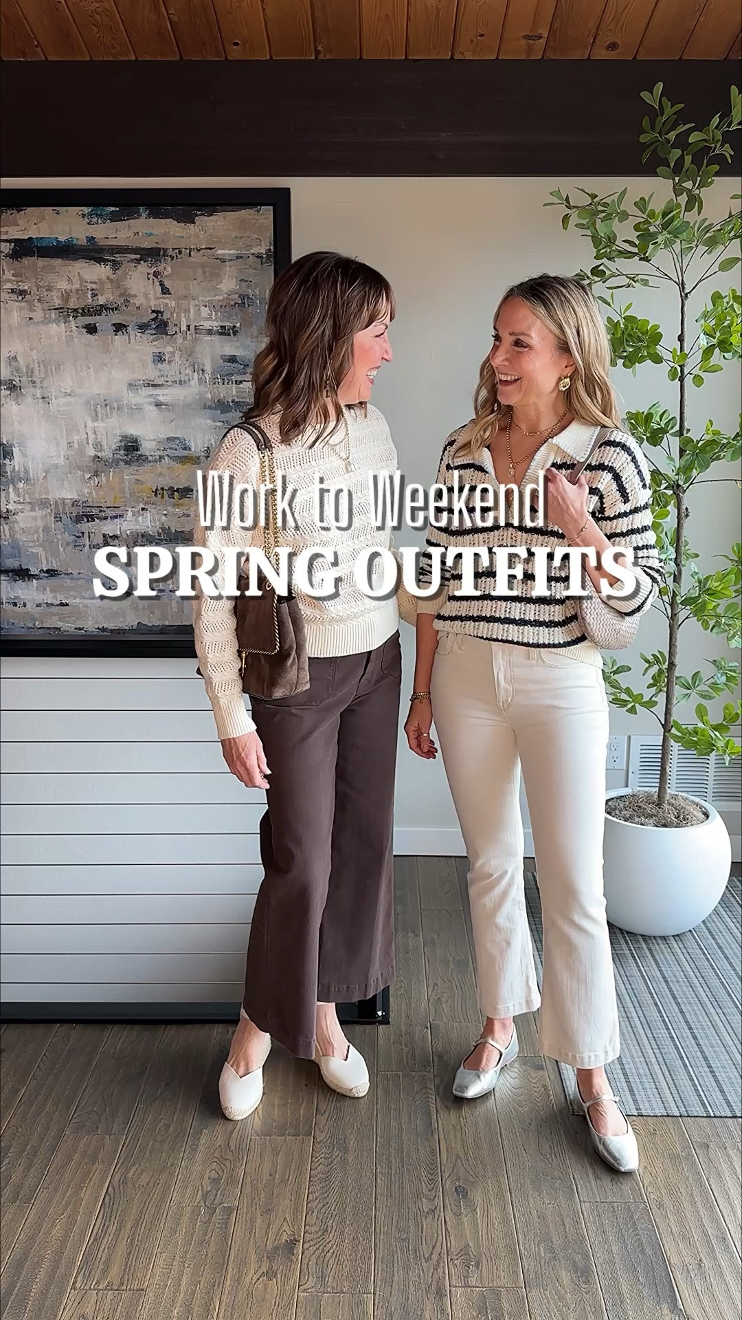 So excited for spring fashion! We’re ready to switch it up to lighter colors & lighter layers!🌸

This is how we make the transition while still staying warm: 
✅lightweight knits
✅ecru jeans
✅show a little ankle
✅lightweight jackets
✅spring florals

Featuring @heartloom pieces from their new spring collection! We’re both 5’6” and wear xs/s in tops and 26/27 in pants  


#LTKootd #LTKOver40 #LTKWorkwear