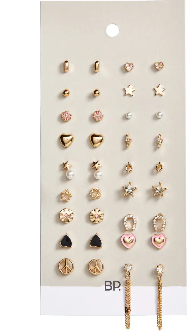 Set of 20 Stud Earrings | Nordstrom
