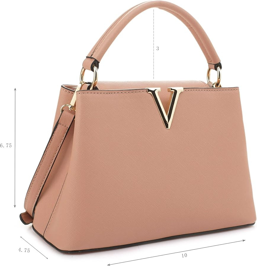 EVVE Women's Small Satchel Bag Classic Top Handle Purses Fashion Crossbody Handbags with Shoulder... | Amazon (US)