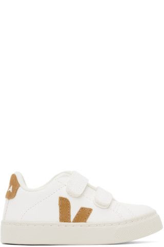 Baby White & Brown Esplar Sneakers | SSENSE