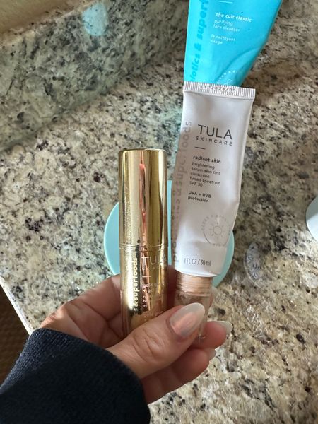 Tula favs for glowy everyday skin!!! Skin tint + eye balm!!! Code TULALTK25 gets 25% off until tomorrow night!! 