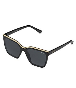 QUAY Women's Level Up 51mm Square Sunglasses - Black Gold Smoke | Dillard's