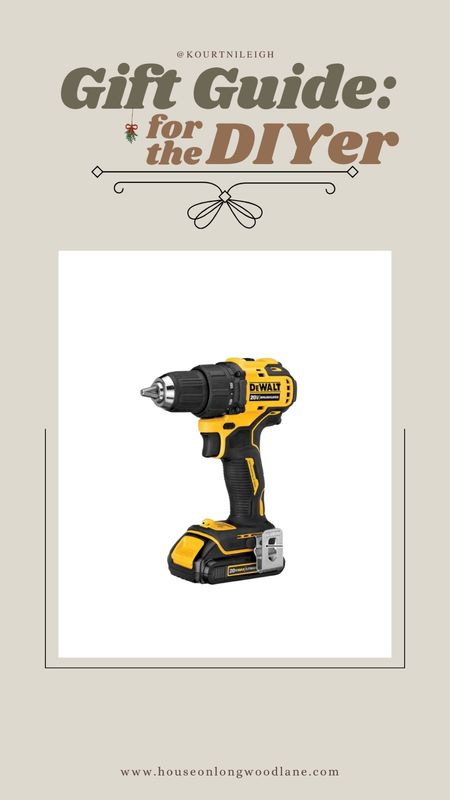 Holiday Gift Guide for the DIYer!

We’ve tried tons of different power drills and I love the shorter profile of this dealt power drill. It make it easier to maneuver and fits in more spaces without an attachment.
Save 9% off the DeWalt cordless drill, now! 

#LTKGiftGuide #LTKHoliday #LTKsalealert
