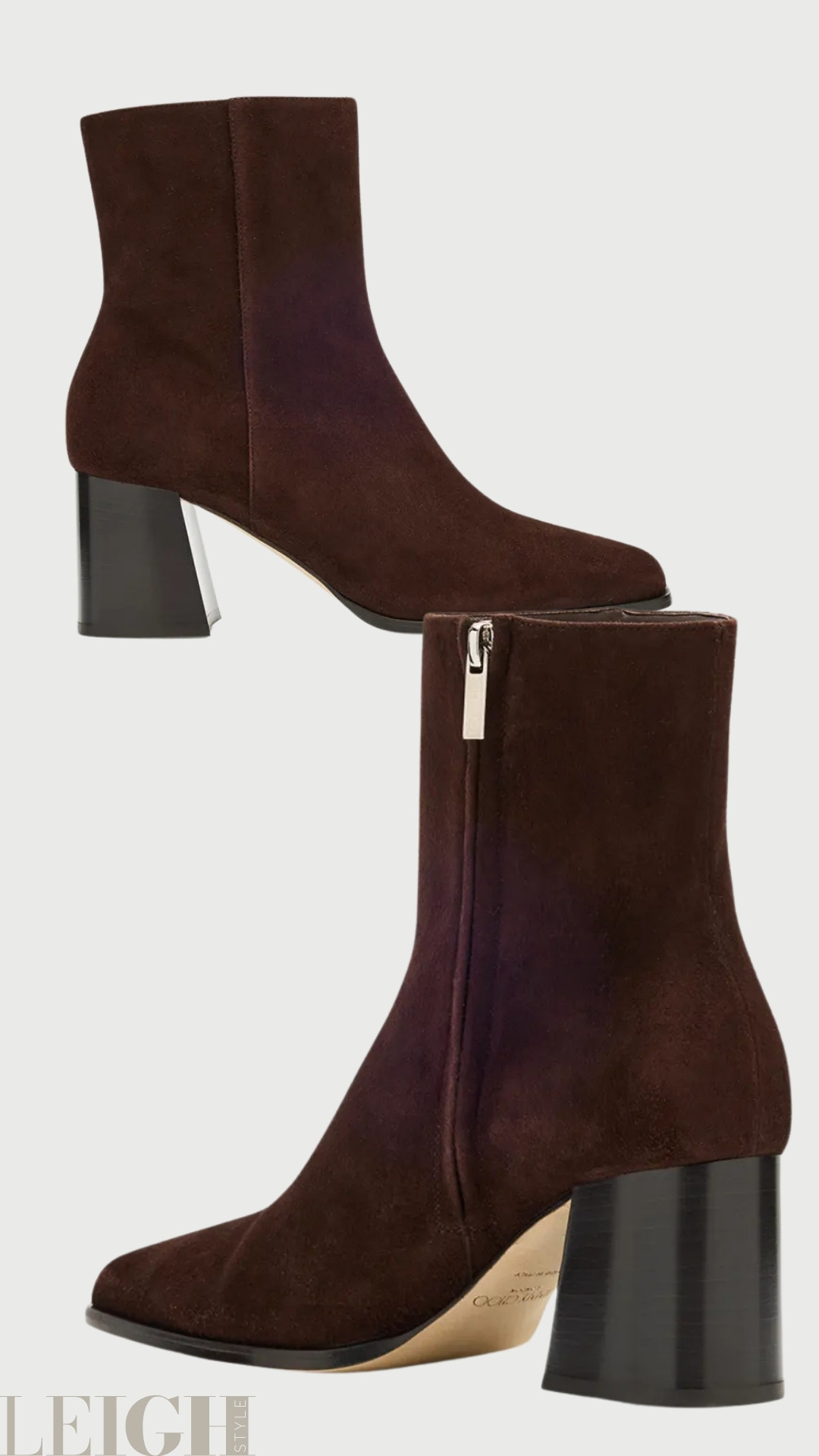 Sleek, structured, and endlessly refined — the Jimmy Choo Linne ankle boots are a masterclass in modern elegance. Crafted in rich chocolate-brown suede, they feature a sharp almond toe and a bold architectural block heel for a confident, contemporary silhouette. 

 #LTKootd #LTKWorkwear #LTKTravel