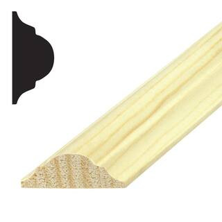 Builder's Choice OP 186 1/2 in. x 1-1/6 in. Pine Panel Cap Moulding HDSP186 - The Home Depot | The Home Depot