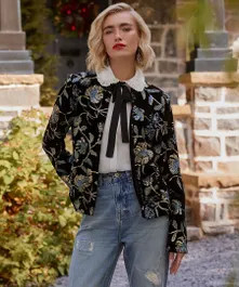 Sadie Boutique Embroidered Jacket | Joe Browns