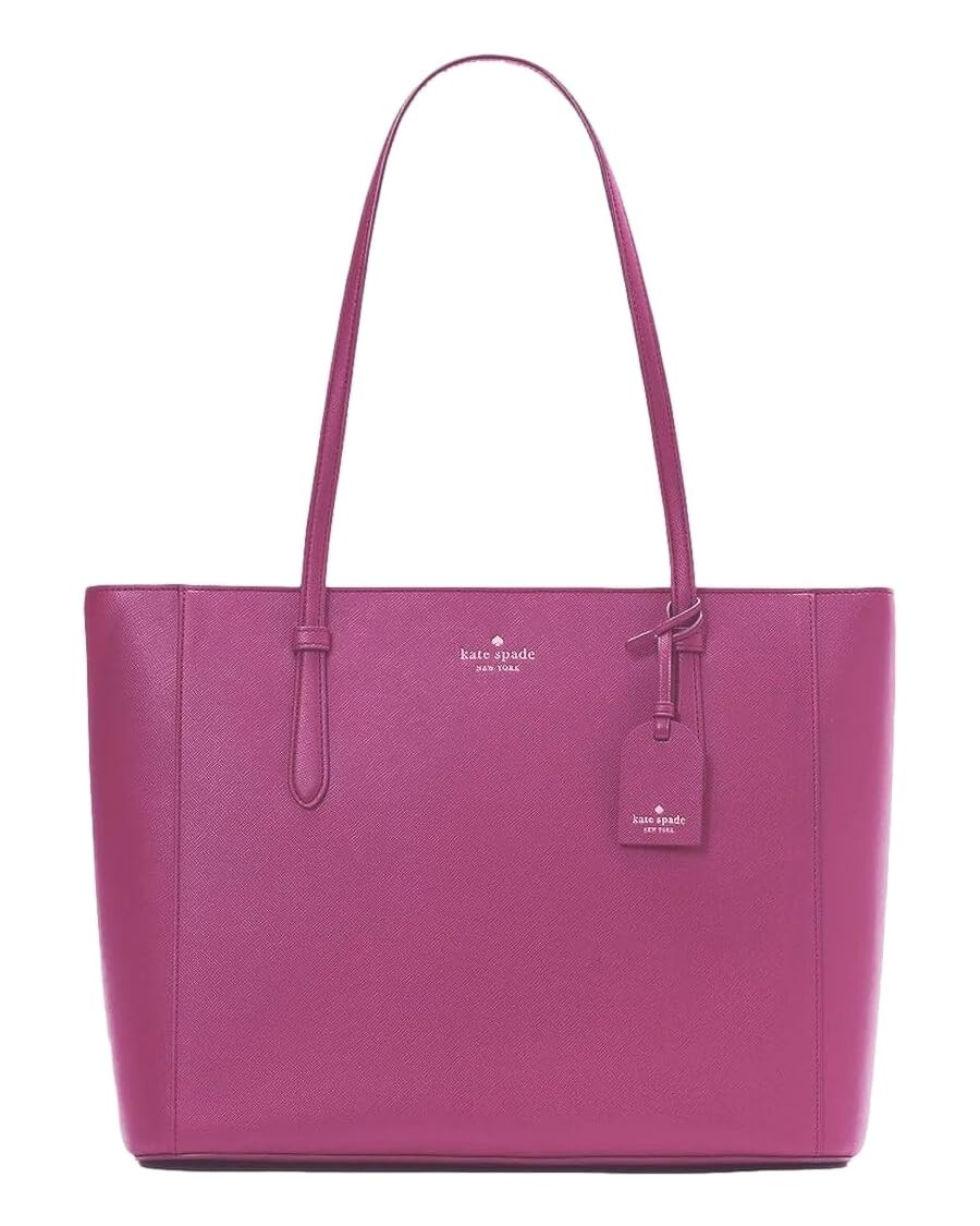 Kate Spade New York Women's Schuyler Saffiano Leather Medium Tote Bag, Baja Rose | Amazon (US)