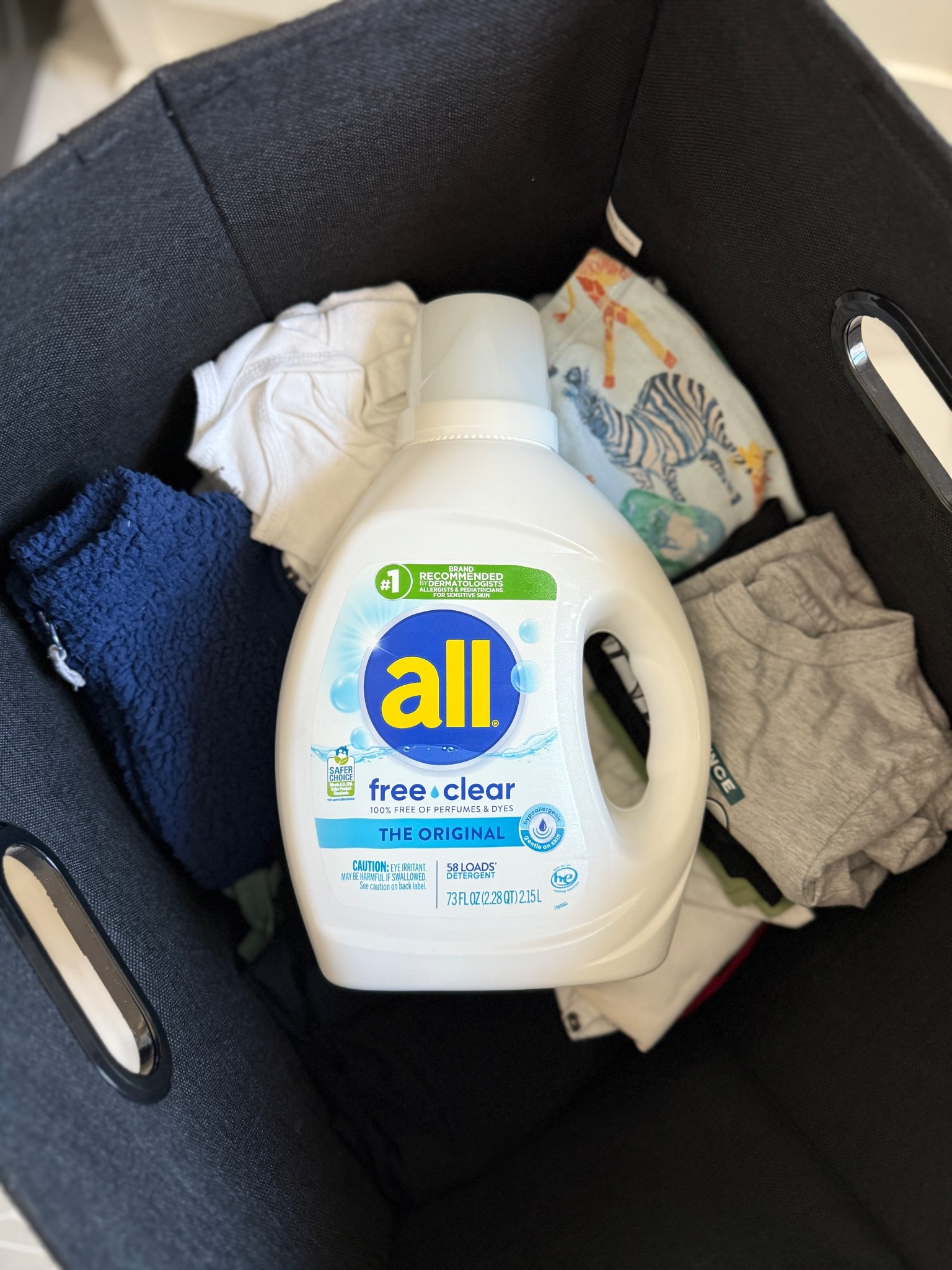 Switched over to @all_laundry Free Clear detergent for our family and have ZERO regrets. Giannis’s skin is thanking us! No dyes, no perfumes, just powerful clean for the nonstop laundry we’ve got. #Sensitiveskin #Skincaretips #Laundry #Skincare #TargetPartner #Target @target

#LTKKids #LTKBaby #LTKFamily