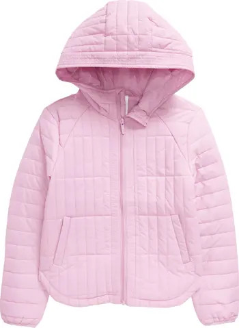 Zella Girl Kids' Quilted Hooded Jacket | Nordstrom | Nordstrom