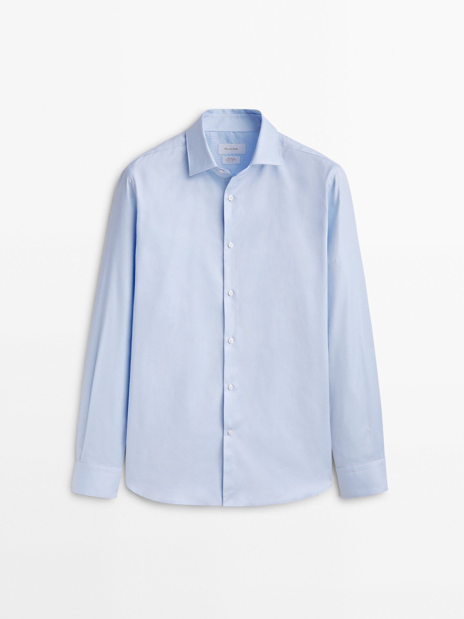 Easy iron slim fit textured shirt | Massimo Dutti (US)