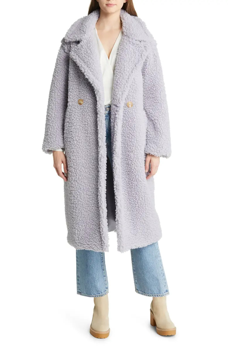 UGG® Gertrude Long Teddy Coat | Nordstrom | Nordstrom