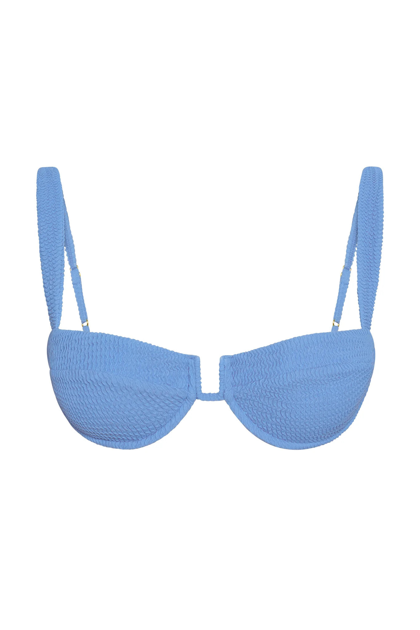 Cala Roja Top - Azure Crinkle | Monday Swimwear