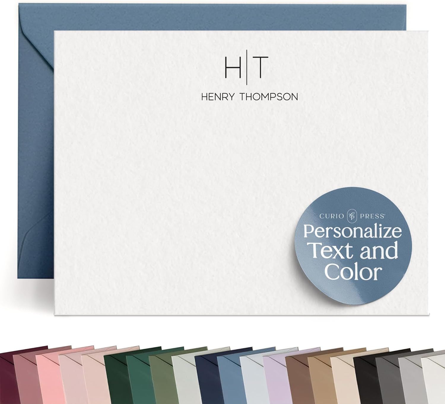 Personalized Stationery Notecards with Envelopes A2 Personalized Stationary for Women Cards with ... | Amazon (US)