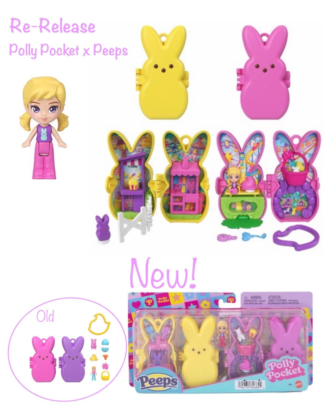 The re-release of Polly Pocket x Peeps! A super sweet Easter basket addition. Available now  

#LTKSeasonal #LTKmomlife #LTKKids