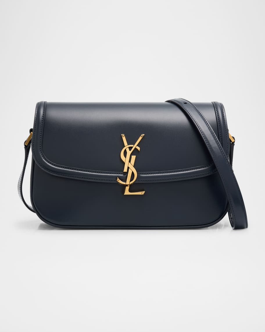 Saint Laurent Solferino Medium YSL Shoulder Bag in Smooth Leather | Neiman Marcus