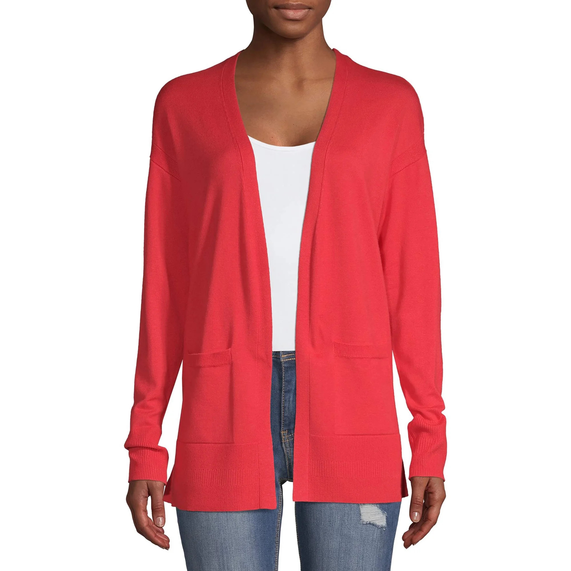 Time and Tru Women's Open Front Cardigan | Walmart (US)