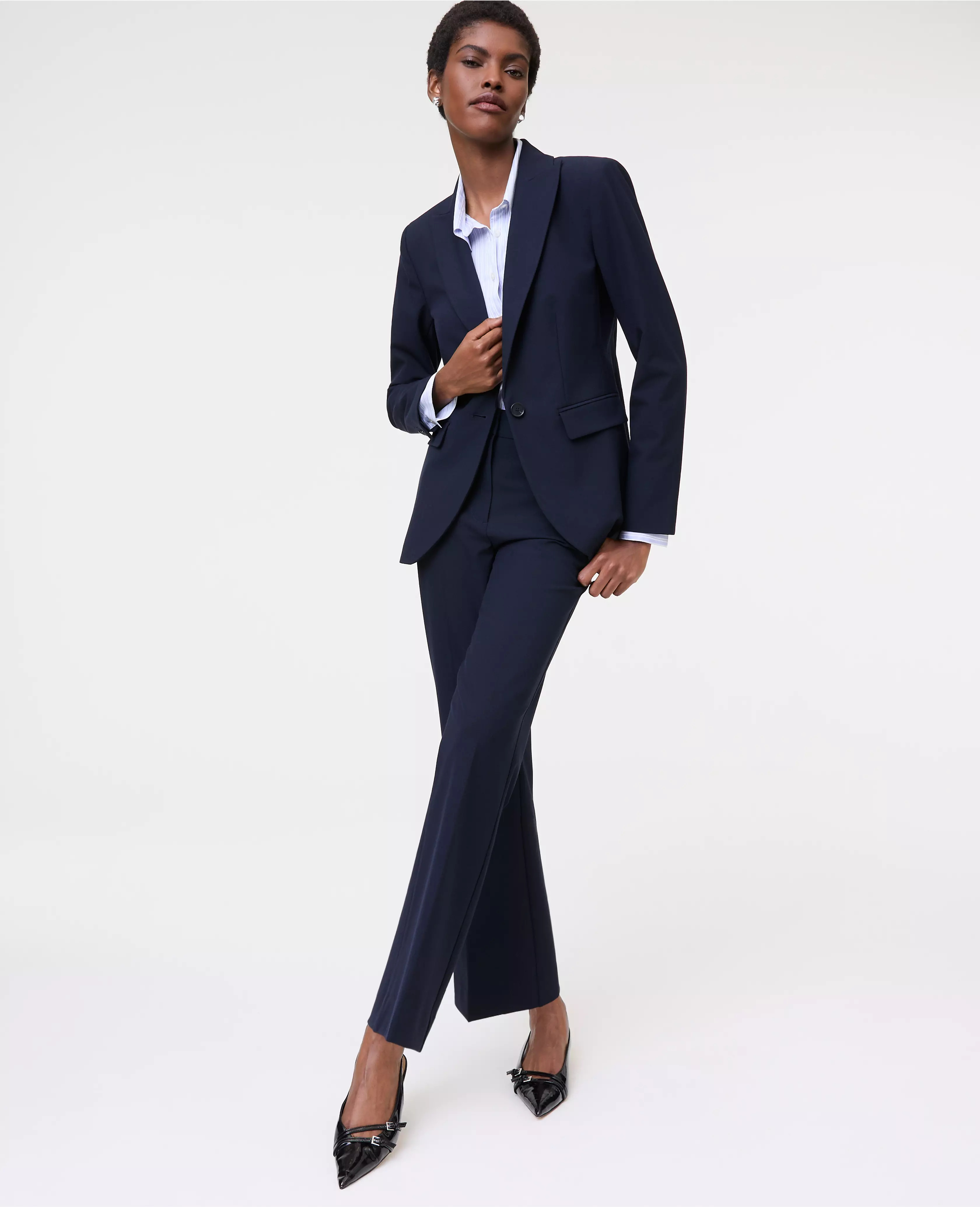 The Flare Ankle Pant in Seasonless Stretch | Ann Taylor