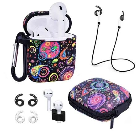 Airpods Case - Airspo 7 in 1 Airpods Accessories Set Compatible with Airpods 1 and 2 Protective Sili | Walmart (US)