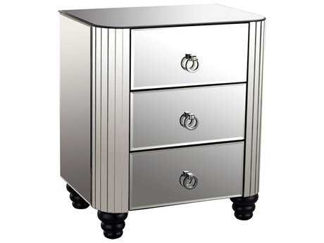 Dimond Home Deco 3 Drawer Mirror Nightstand Chest | LuxeDecor