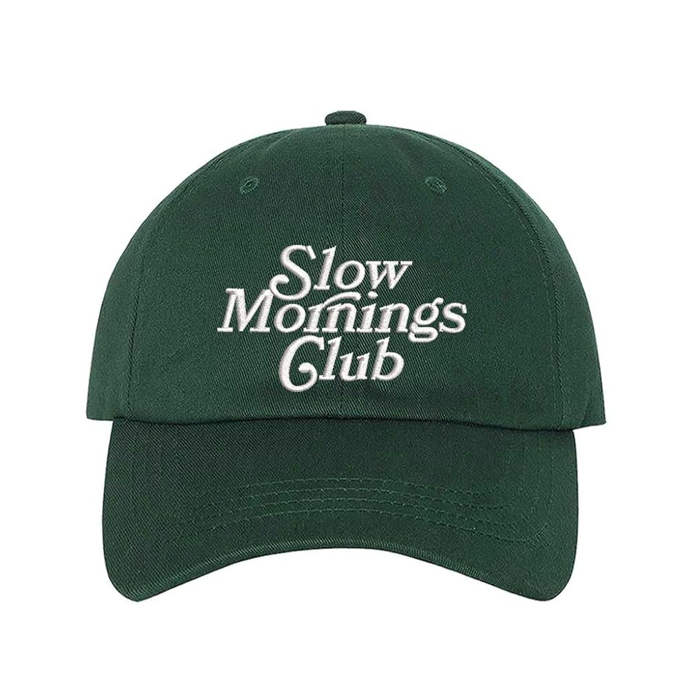 Slow Mornings Club Embroidered Baseball Hat | Amazon (US)