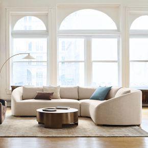 Aviana 2-Piece Wedge Sectional (121") | West Elm (US)