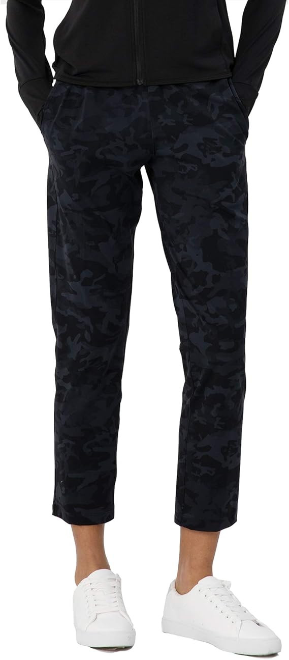 AJISAI Petite/Regular Women's 7/8 Joggers Travel Pants with Pockets Lounge Casual Stretch Workout... | Amazon (US)