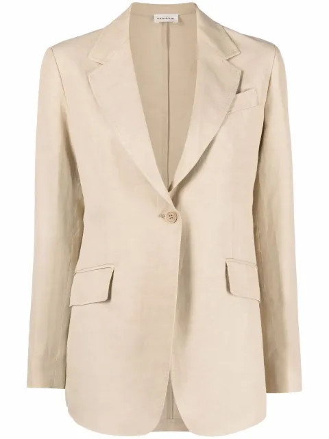 single-breasted button-front blazer | Farfetch (RoW)