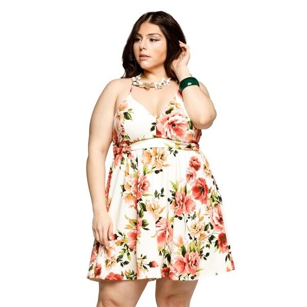 Xehar Womens Plus Size Sexy Sleeveless Floral Short Mini Summer Dress | Bed Bath & Beyond