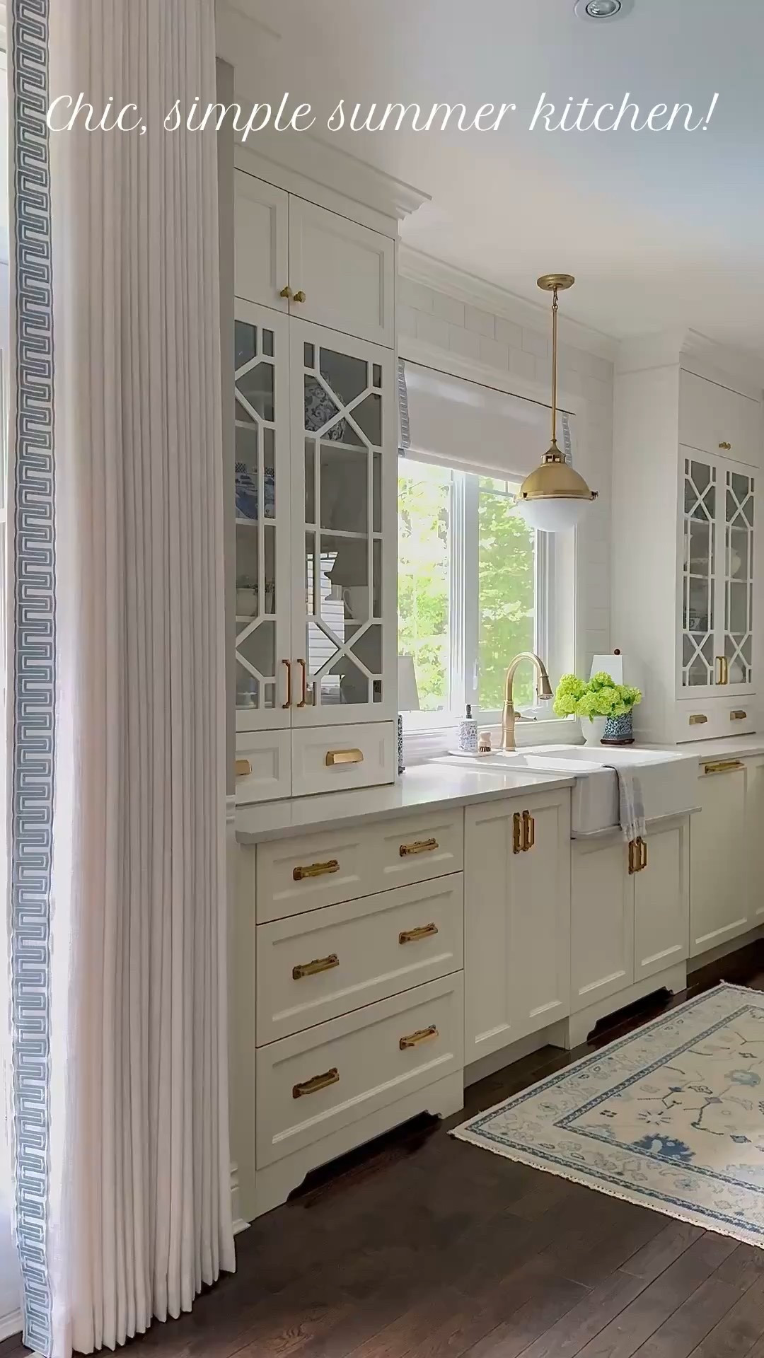 Chic and simple summer decorating in our kitchen! Pops of gorgeous green echo the outdoor greenery!

#LTKHome #LTKSeasonal