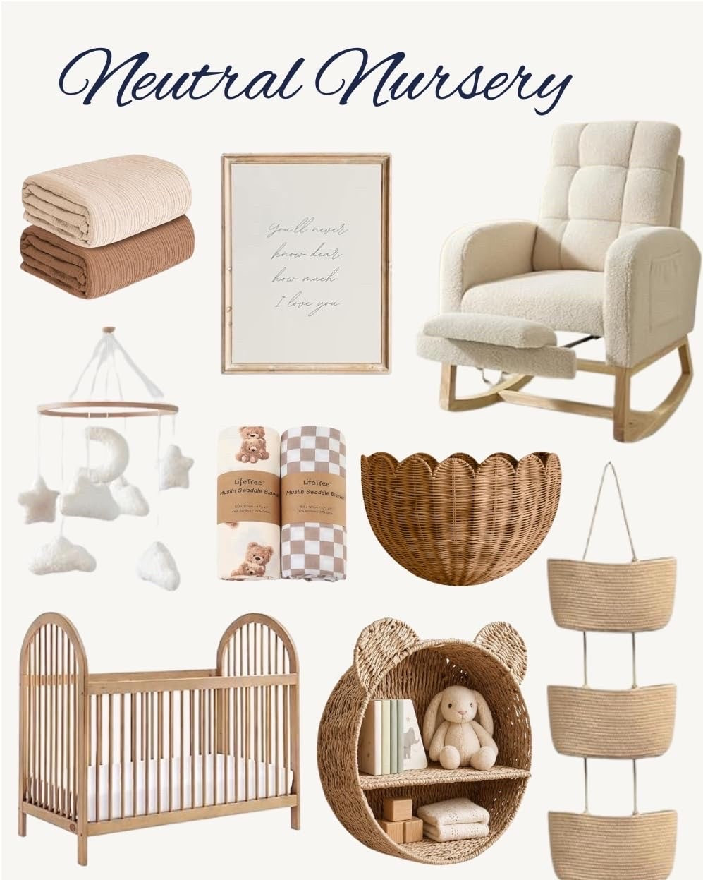 Soft, timeless, and cozy. 🤍 Loving all the neutral nursery finds that create a calm, beautiful space without ever going out of style.

Neutral nursery, nursery decor, baby room inspiration, nursery essentials, baby finds, timeless decor, cozy home, Amazon finds

#LTKmomlife #LTKHome #LTKBaby
