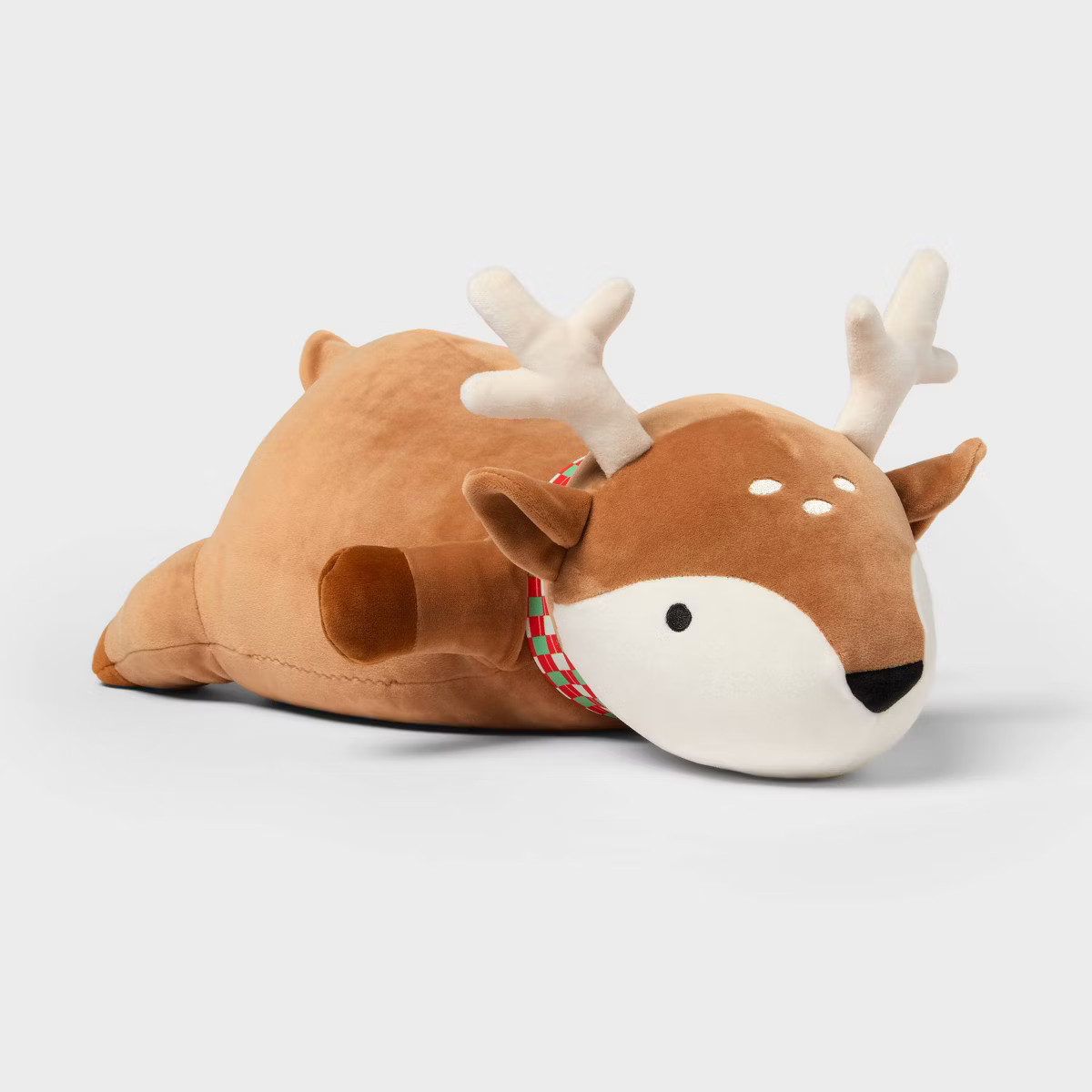 Holiday Brown Deer Weighted Plush Kids' Throw Pillow - Pillowfort™ | Target