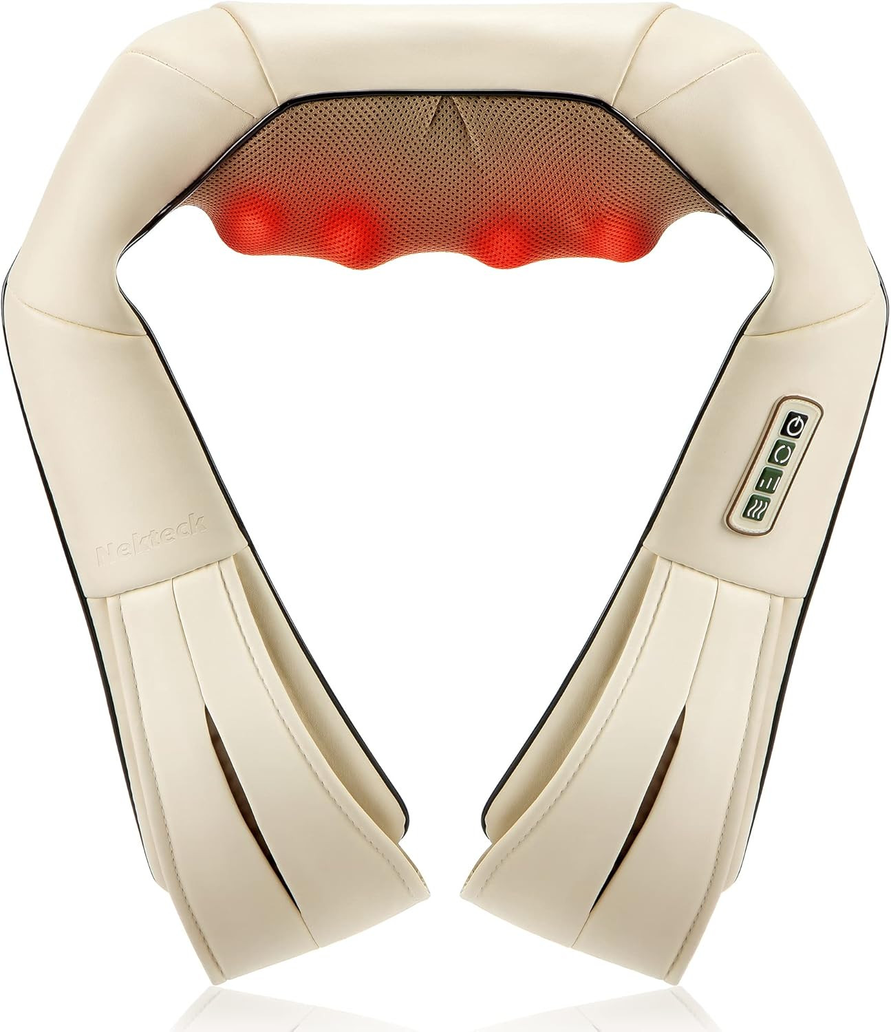 Nekteck Neck Massager for Pain Relief Deep Tissue, FSA Eligible Shiatsu Back Massager with Heatin... | Amazon (US)