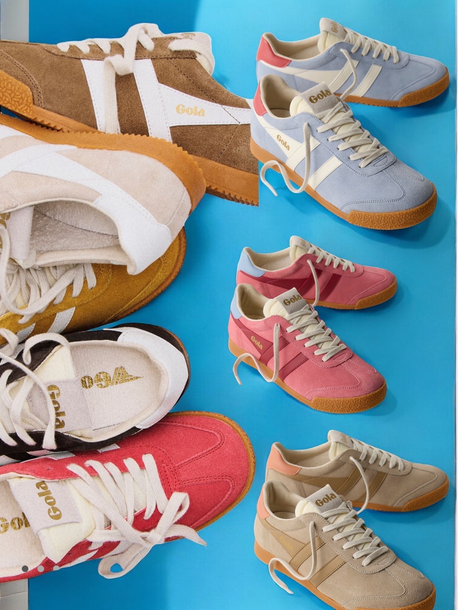 Free People Gola Elan Sneakers

Extra classic in signature Gola style, these sleek sneakers feature full suede uppers with leather overlay details and a textured gum sole.

Features: Low-profile design, suede uppers, leather overlays, contrast stripes and heel tab, lace-up closure

Why We ‹ 3 It: A super stylish pair that can perfectly complement anything from jeans to dresses.

#LTKdayinmylife #LTKootd #LTKgrwm