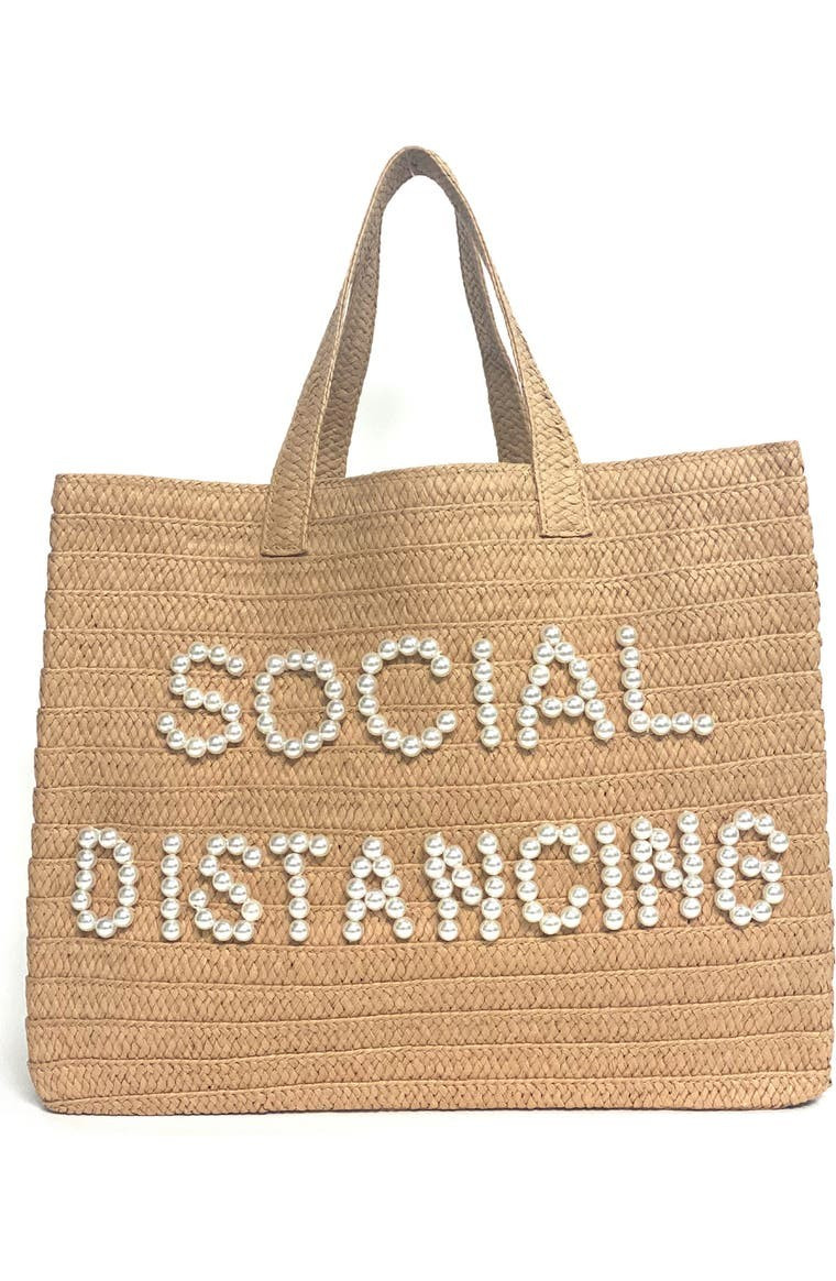 Social Distancing Straw Tote | Nordstrom