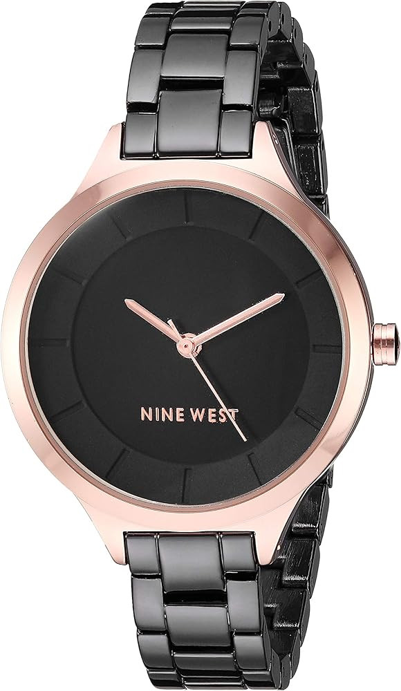 Nine West Women's NW/2225 Rose Gold-Tone Accented Bracelet Watch | Amazon (CA)