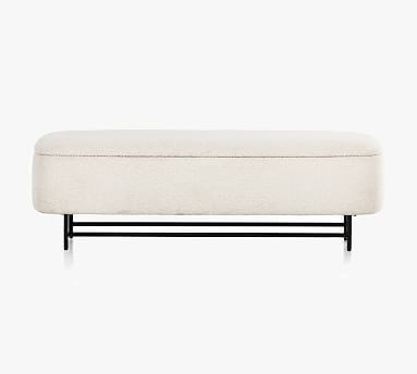 Bevill 57" Upholstered Trunk | Pottery Barn (US)